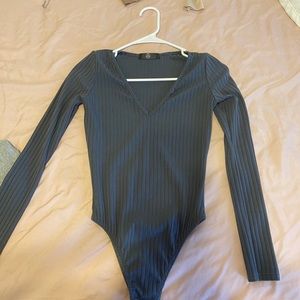 V-neck bodysuit